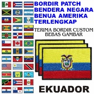 BET FLAG EMBROIDERY PATCH COMPLETE BENUA AMERICA COUNTRY COUNTRY FLAG
