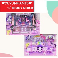 READY STOCK🔥Dream Castle My Little Horse Play Set Toys With Light and Music Gift For Kids Mainan bud