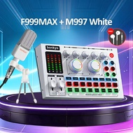 Bonkyo F999MAX SET sound card live broadcast equipment full set Bluetooth live sound card audio live