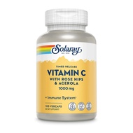 Solaray Timed Release Vitamin C with Rose Hip and Acerola 1000mg, Immunity, Immune System