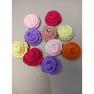 Crochet Rose ( 4.5cm) For Crafts Projects PREORDER