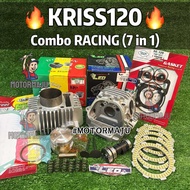 Combo KRISS120 Racing (7 in 1) Block 58MM 60MM Head valve Camshaft Clutch Disk Spring Clutch Gasket 