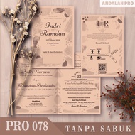 (100 PCS) PRO 078 Lipat 2 Plus Sabuk - Cetak Undangan Grayscale/Hitam Putih Variasi Sabuk Harga Mur