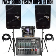Paket Sound System Karaoke Speaker Huper 15 INCH Komplit 