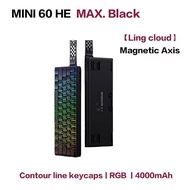 AULA | AULA MINI 60HE Magnetic Switch Mechanical Keyboard Tri-Mode Wireless 0.125ms 0.01mm RT 8KHZ 4