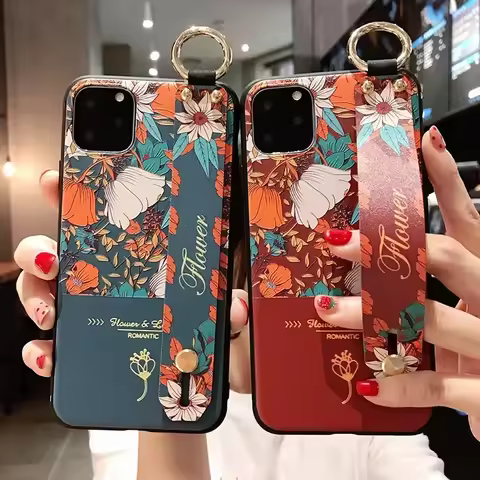 Luxury Wrist Strap Holder Case For OPPO Reno 5 6 Pro 5Z 5F 6Z Find X5 X3 Lite Neo Crossbody Neck Lan
