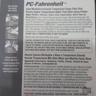 Pc Fahrenheit Epoxy Putty Glue Ported Epoxy Putty Made In Usa Waterproof Fahrenhet Farenhet Varenhet Parenhet 57G Rare