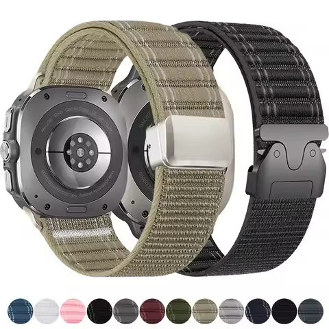 Sports Trail Band for Samsung Galaxy Watch Ultra 47mm Nylon Loop Strap Correa for Samsung Galaxy Ult
