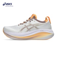 ASICS Women GEL-NIMBUS 27 Running Shoes in White/Fawn ASICS Running Shoes