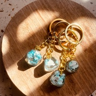 Resin Keychain Cloud Mini Keychain Handmade Artisan