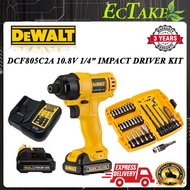 [ECTAKE] DEWALT DCF805C2A 10.8V Compact Cordless Impact Driver Drill Cordless Drill Driver