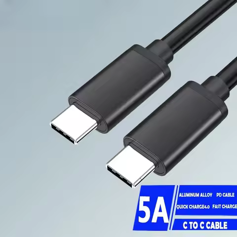 45W Type C To Type C Fast Charge Mobile Phone Charging Wire 0.3/0.5/1/2M PD 5A Usb Cable For Samsung