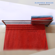 Rak Tempat Gantung Sajadah Mukena Sarung Baju Alquran Tempel Dinding Minimalis Kokoh Anti Karat