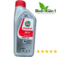 ( CHÍNH HÃNG ) Dầu nhớt xe số Castrol ACTIV 4T 20W-40 (1L) .