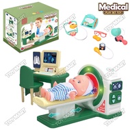 11/Pcs Simulated CT Scan Machine Medical Play Doctor Set Toy With Computer Monitor For Kids