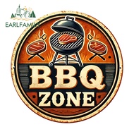 EARLFAMILY BBQ Zone Car Sticker Fashionable Occlusion Scratch Caravan Electric-Bicycle Rear Windshie