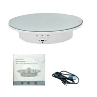 Rechargeable Automatic Revolve Live Jewelry Artifacts Video Electric Rotational Table Panoramic Disp