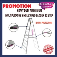 12 Steps BIGSALES Aluminium Single Sided Ladder / Tangga 12 Steps