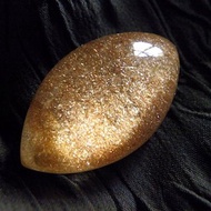 稀有天然芬達橙金沙幽靈水晶 馬眼切割全包裹裸石