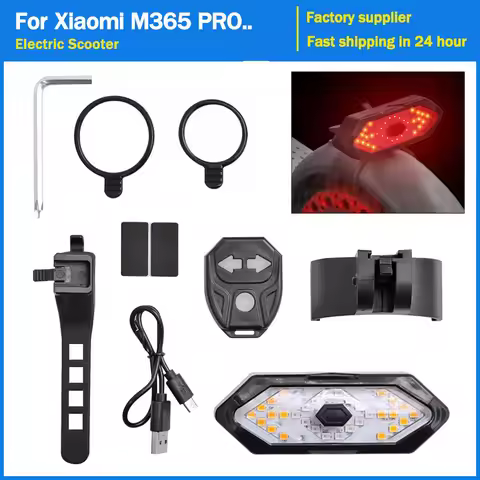 LED Warning Turn Signal Light for Xiaomi M365 Mi3 ProPro2 Electric Scooter Wireless Remote Control R