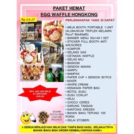 PAKET HEMAT FRANCHISE MAKANAN EGG WAFFLE HONGKONG CROFFLE ENAK CRISPY