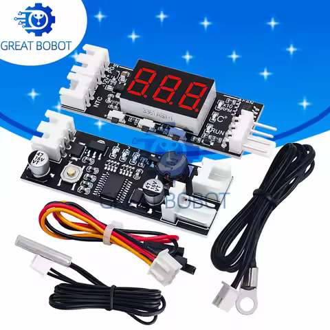 Single 12V 0.8A DC PWM 2-4 Wire Fan Temperature Control Speed Controller Chassis Computer Noise Redu