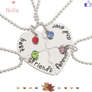 FKILLA1 4 Bff Friend Love Necklace Nice Gift Necklace