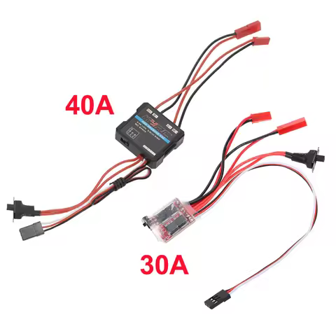 1PCS 30A 40A Brushed ESC Electronic Speed Controller 2KHz Brush Brake for WPL C24 C34 MN D90 MN99S M