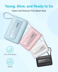 Anker Zolo Power Bank 30W (10K, Magnetic, Built-In USB-C Cable) 磁吸無線充電行動電源 A1685