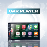 Multimedia 7” MP5 Car Player WIRELESS APPLE CAR PLAY / ANDROID AUTO Mirroring Link Double Din Univer