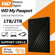 Western Digital WD My Passport Portable External Hard Drive 1TB 2TB | USB 3.0 High Speed HDD | Secur