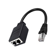 [Hot K] RJ45 Network Cable Splitter For 7 Type 1 Point 2 Adapter Network Extender CAT6/CAT5 RJ45 Simultaneous Internet IPTV Broadband