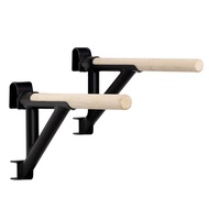 Swedish Ladder Dip Bar Attachment, Dip Station for Wood Stall Bar, for School, Physical Therapy and 