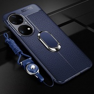 LANLIN For Huawei P50 Pro Huawei P50 Phone Case Luxury Ultra Slim Leather Pattern All-inclusive Prot