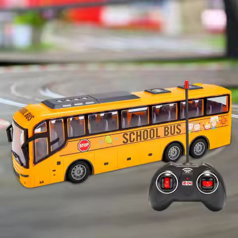 Remote Control Bus for Ages 3 4 5 6 Years Old Gifts 1/30 Scale Vehicle Toys