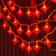 Spring Festival Atmosphere Layout Fairy Lamp String/ Chinese Chun Fu Word Shape Hanging Lights/ New 