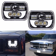 ANMINGPU ไฟหน้า Led 300W 5X7ไฟหน้าลำแสงปิดผนึก Led ไฟหน้าลำแสงสูงต่ำสำหรับ Jeep Wrangler Yj Cherokee