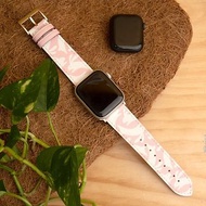JESSENIA ORIGINAL 粉紅色可愛兔仔蘋果智能腕錶錶帶
