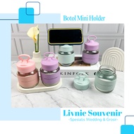 (10 Pcs) Chubby Cup Glass Drinking Bottle with Box 300Ml Mobile Phone Holder Mobile Phone Holder wit