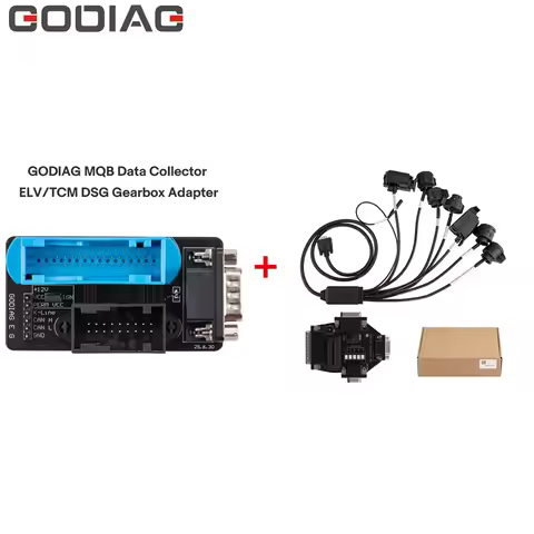 GODIAG MQB Data Collector ELV/TCM DSG Gearbox Adapter+Full Protocol OBD2 Jumper