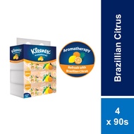 Kleenex Facial Tissue Soft Box Brazilian Citrus - 3PLY 90s x 4