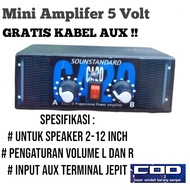 Power Ampli Mini Stereo 2 Chanel 2X30 Watt 12 Volt Model CA 20 - Power Rakitan 5Volt Free Kabel AUX