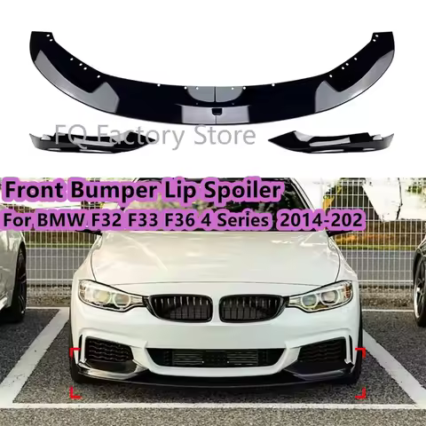 MP Style Car Front Bumper Lip Spoiler Splitter Diffuser Cover For BMW F32 F33 F36 4 Series 420i 425i