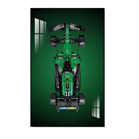 Wall‑Mount Display Frame for LEGO 42240 Aston Martin AMR25 F1 Race Car, Adult Collectible Decor Gift