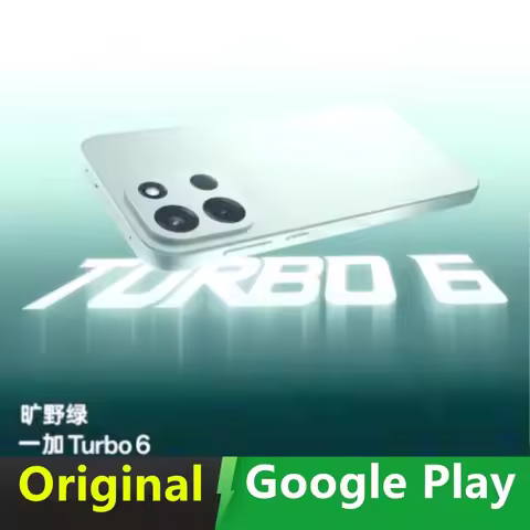 Original Oneplus Turbo 6 Mobile Phone 50.0MP Camera 9000mAh Battery 80W Charge 165HZ Snapdragon 8S G
