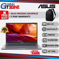 Asus A409F-JEK124T 14" FHD Laptop Slate Grey ( i7-8565U, 4GB, 512GB SSD, MX250 2GB, W10 ) NoteBook