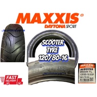 MAXXIS TAYAR SCOOTER 120/80-12 110/90-13 120/80-16 TUBELESS TL (M6029) TAYAR 120/80-16