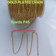 5 YARDS GOLD PLATED CHAIN