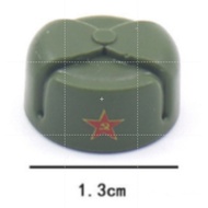WW 2 Russian Army hat (Plastic toy and less than 1.3 cm)