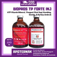 Biopros Tp Forte 100Ml - Atp Vitamin Mineral Penguat Otot Hewan Sapi